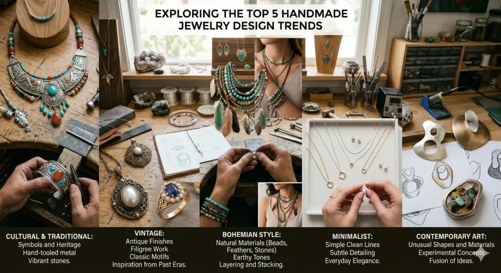 Read Now Top 5 Popular Handmade Jewelry Design Styles Top 5 Jewelry Design Trends