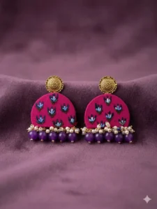 half circle earrings