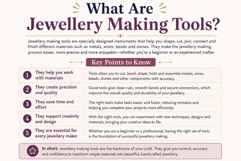 What are jewellery making tools