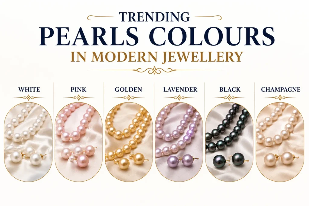Pearl colours in modern jewellery