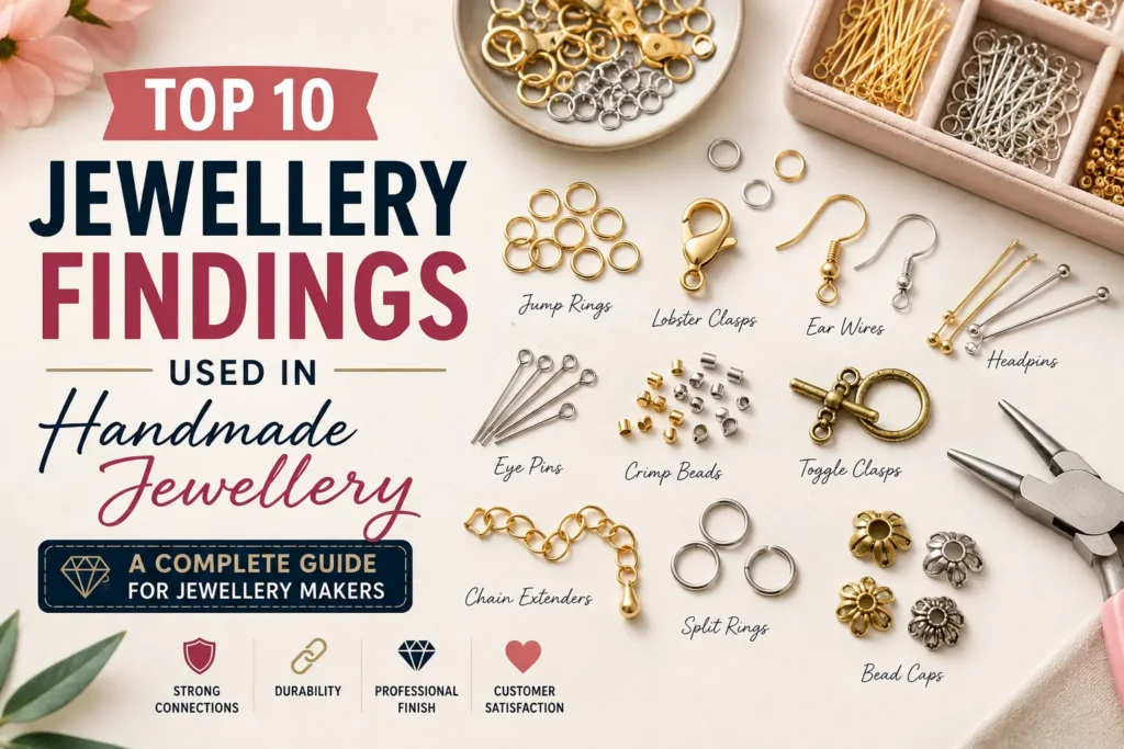 Top 10 Jewellery Findings Used in Handmade Jewellery: The Complete Guide for Jewellery Makers jewellery findings