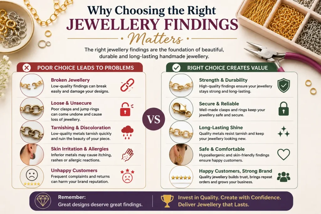 Top 10 Jewellery Findings Used in Handmade Jewellery: The Complete Guide for Jewellery Makers why choosing the right jewellery findings matter