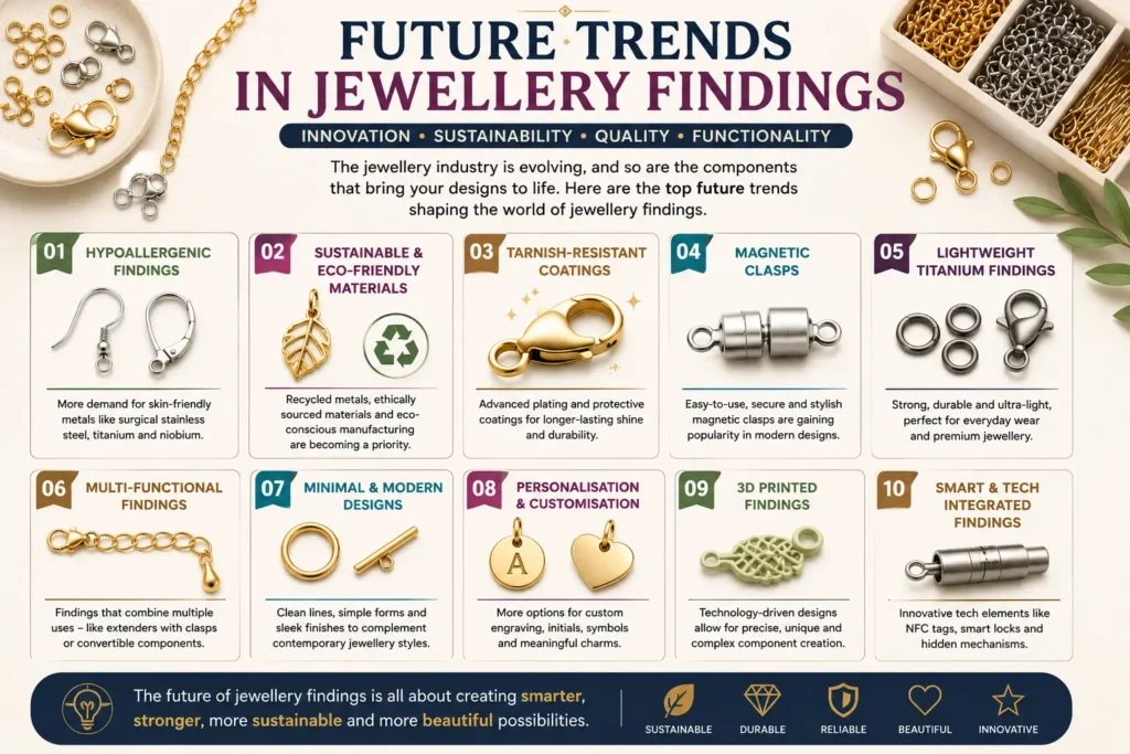 Top 10 Jewellery Findings Used in Handmade Jewellery: The Complete Guide for Jewellery Makers future trends in jewellery findings