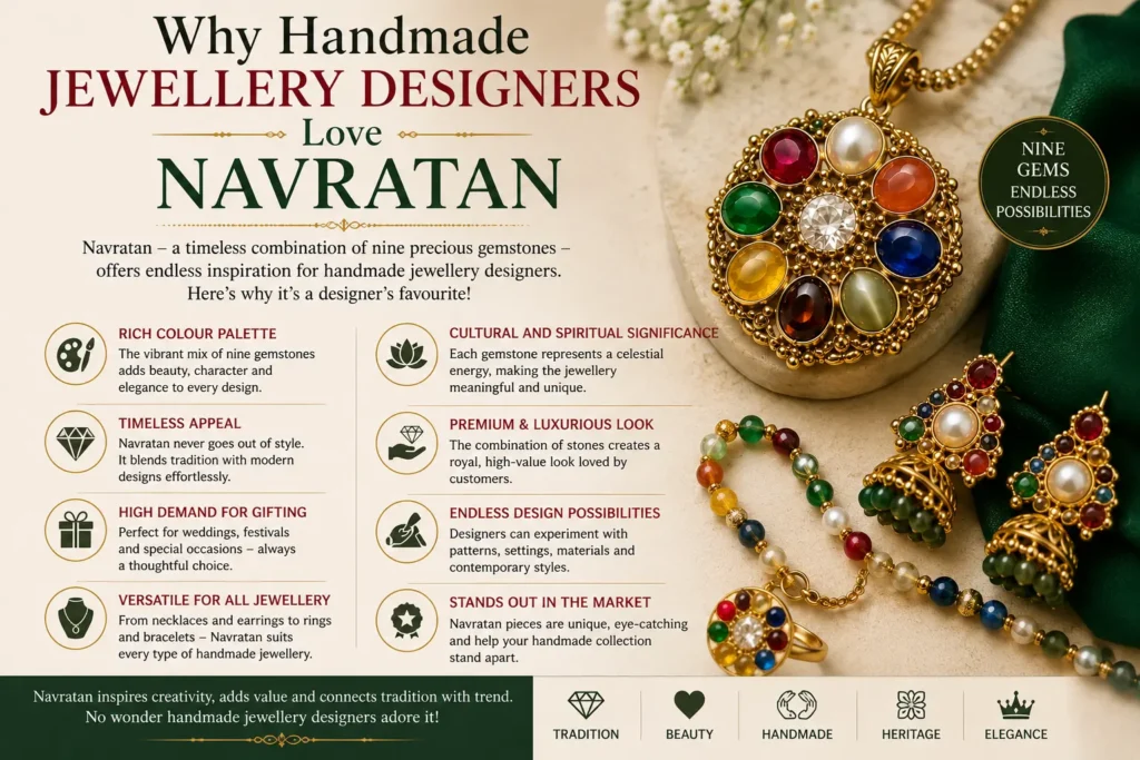 why handmade jewellery designers love navratna