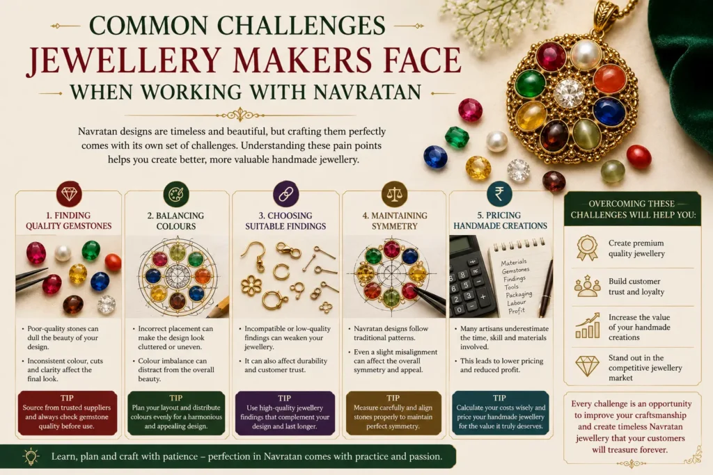 common challenges jewellery makers face when working with navratna